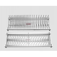 KỆ CHÉN CỐ ĐỊNH KHUNG NHÔM NAN OVAL CAO CẤP SUS304