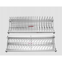 KỆ CHÉN CỐ ĐỊNH KHUNG NHÔM NAN OVAL CAO CẤP SUS304