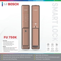Khóa cửa điện tử Bosch FU 750K – màu đồng hồng