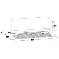 MÁY HÚT MÙI ÂM TỦ KF - TL7735B BOST