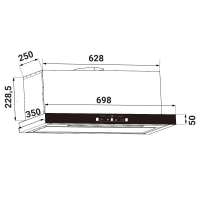 Máy Hút Mùi KAFF KF-TH1700B Cảm Ứng Vẫy Tay