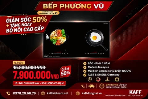 Bếp Từ Kaff KF-308ii Bảo Hành 5 Năm. Nhân Dịp 20-10 Giảm Giá 50%