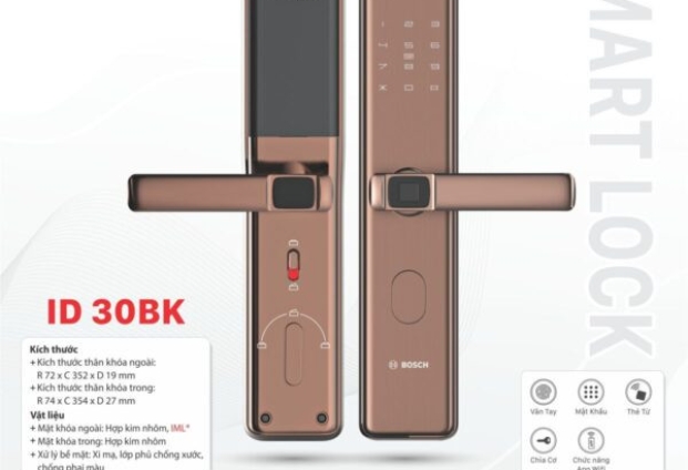 Khóa cửa vân tay Bosch ID30BK