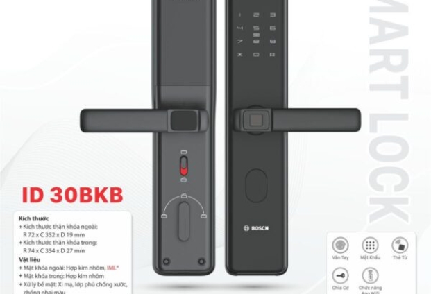 Khóa cửa vân tay Bosch ID30BKB
