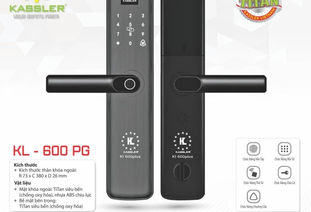 Khóa vân tay Kassler KL – 600PG