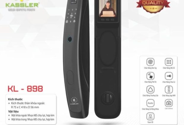 Khóa vân tay Kassler KL-898- Mở bằng APP điện thoại
